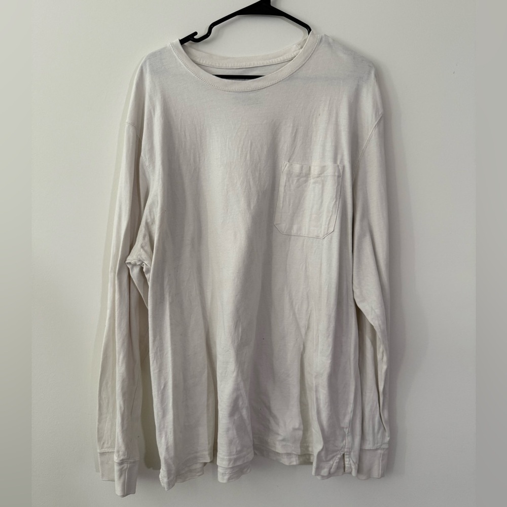 Goodfellow & Co Cream Long Sleeve Men's Tee